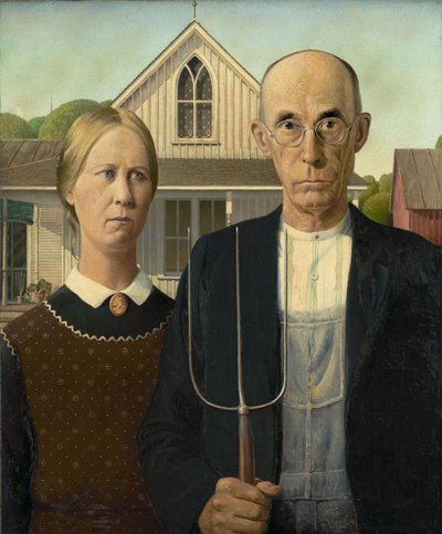 gótico americano de Grant Wood